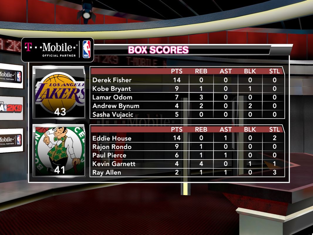 NBA 2K9 screenshot 4 for Playstation 2
